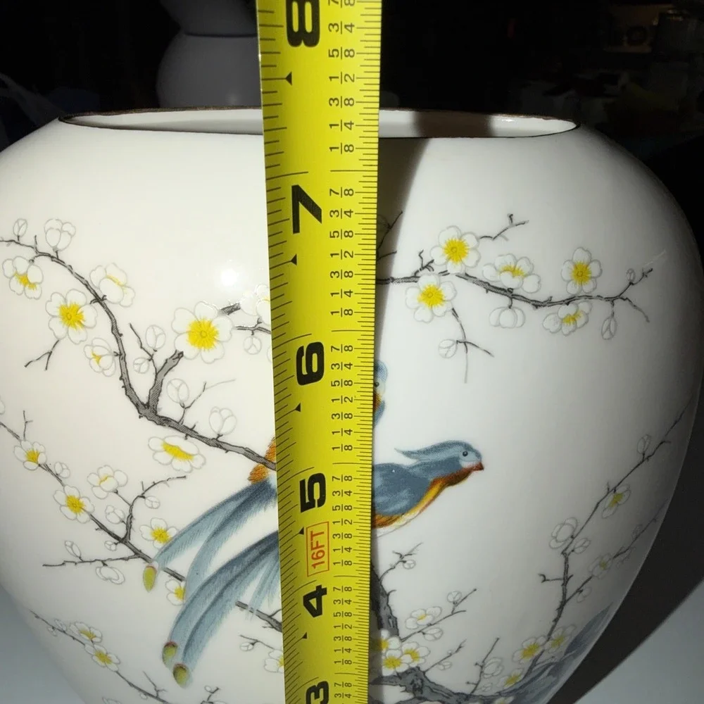 JAY FINE CHINA JAPAN Two Birds In Cherry Tree 7